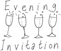 Evening Invitation Champagne H3367