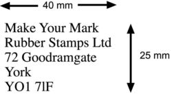 Address Stamp 40x25