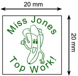 Top banana Hand stamp