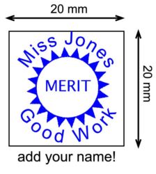 Merit Hand stamp