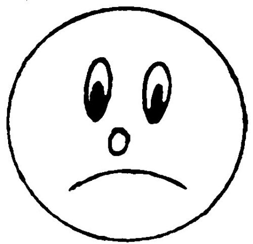 sad face coloring pages - photo #5