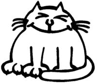 Smiley cat A4743