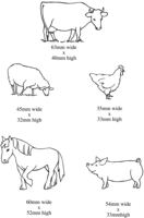 Farm set of Animals