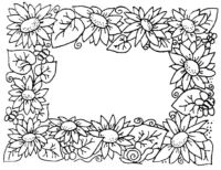 Large Flower border K3954
