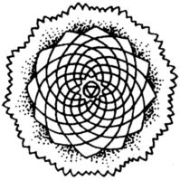 Flower medaillon K3974