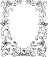 Flower border large K5362