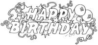 Happy Birthday balloons Q3775