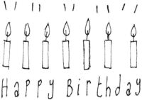 Happy Birthday candles Q5706