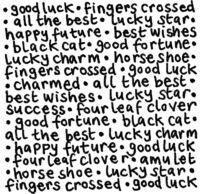 Good Luck Word Block Q5717