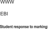 WWW EBI Student response to marking LARGE