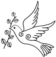 Celtic peace dove ZC4534