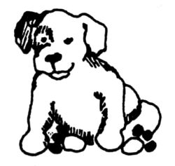 Cartoon dog A131