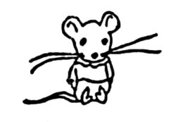 Cartoon mouse A167