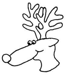 Reindeer head A223