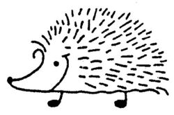 Smiling Hedgehog A3681