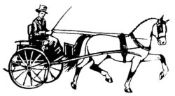 Horse and cart A3699