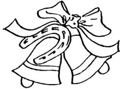 Ribbon, bells and horse shoe H3350