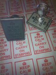 Keep calm and carry on stamping Q5740