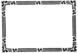 Art Nouveau Border P1803