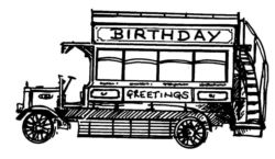Birthday Greetings Bus Q5734