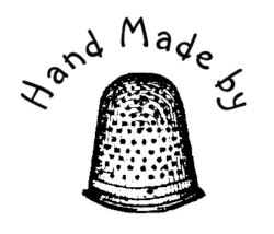 Hand Made - sewing - thimble south font Q5754