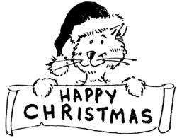 Christmas cat R4872