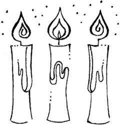 Three candles R5271