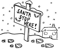 Santa stop here R5298