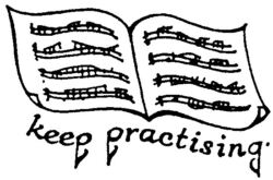Keep practising music TM89