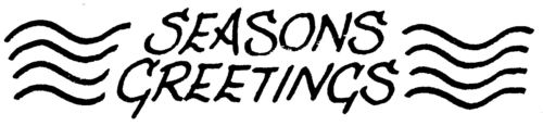 Seasons greetings post mark