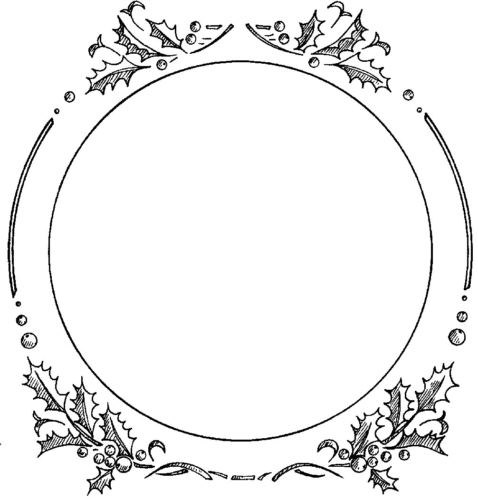 Large holly circular