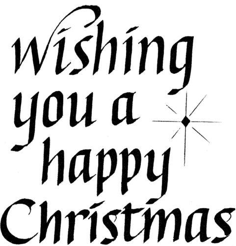 Wishing you a happy Christmas