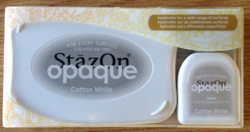 StazOn Opaque Cotton White ink pad