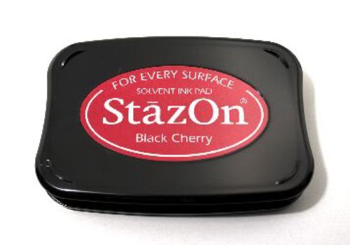 StazOn Black Cherry (Red) ink pad