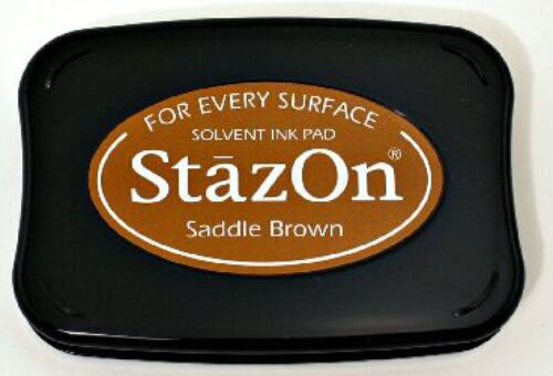 StazOn Saddie Brown ink pad